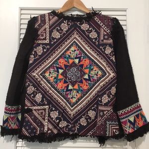 BillaBong Lou Lou Jacket Embroidered Large